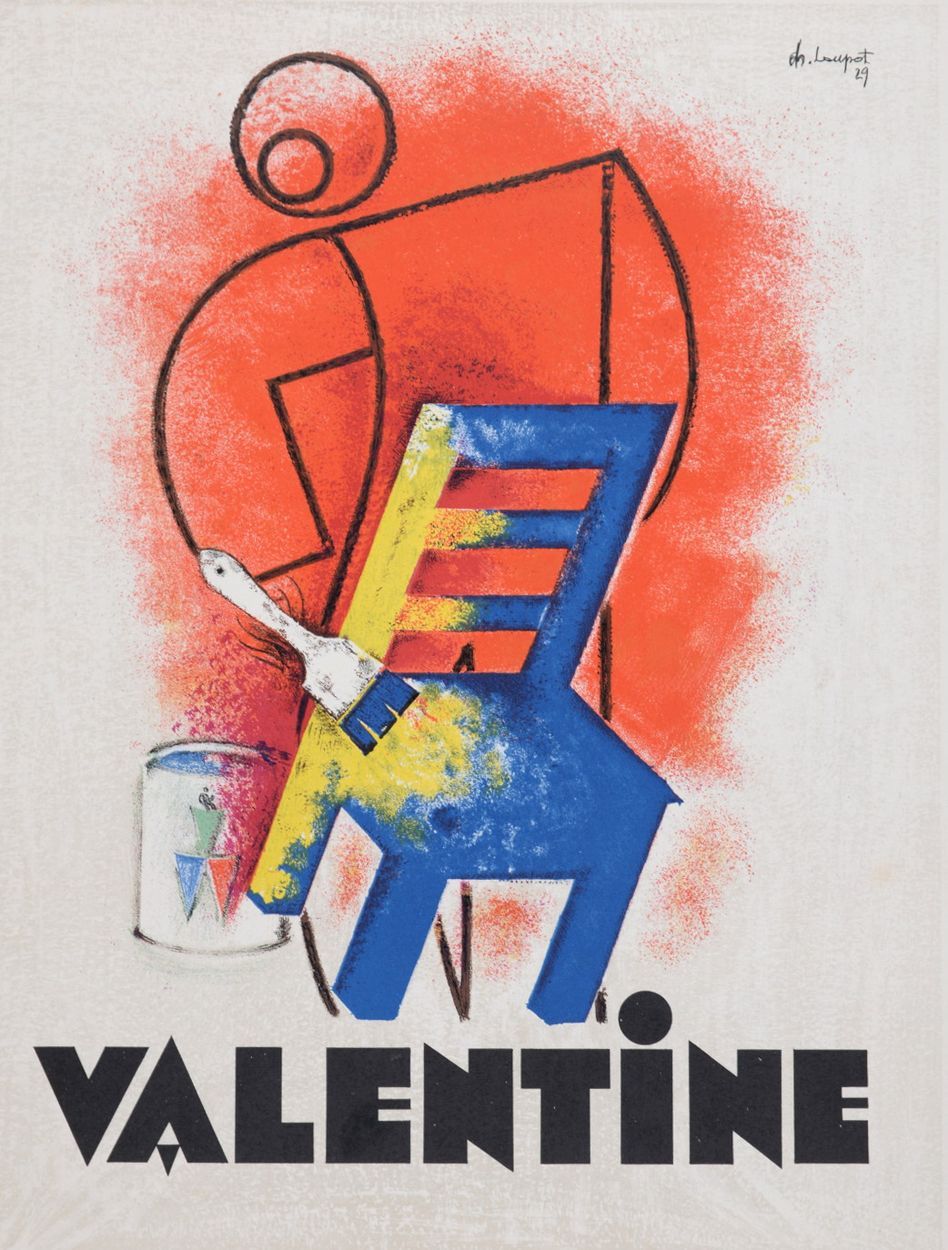 Charles Honoré Loupot Charles Loupot (1892-1962) 
Valentine, 1931 
Original smal&hellip;