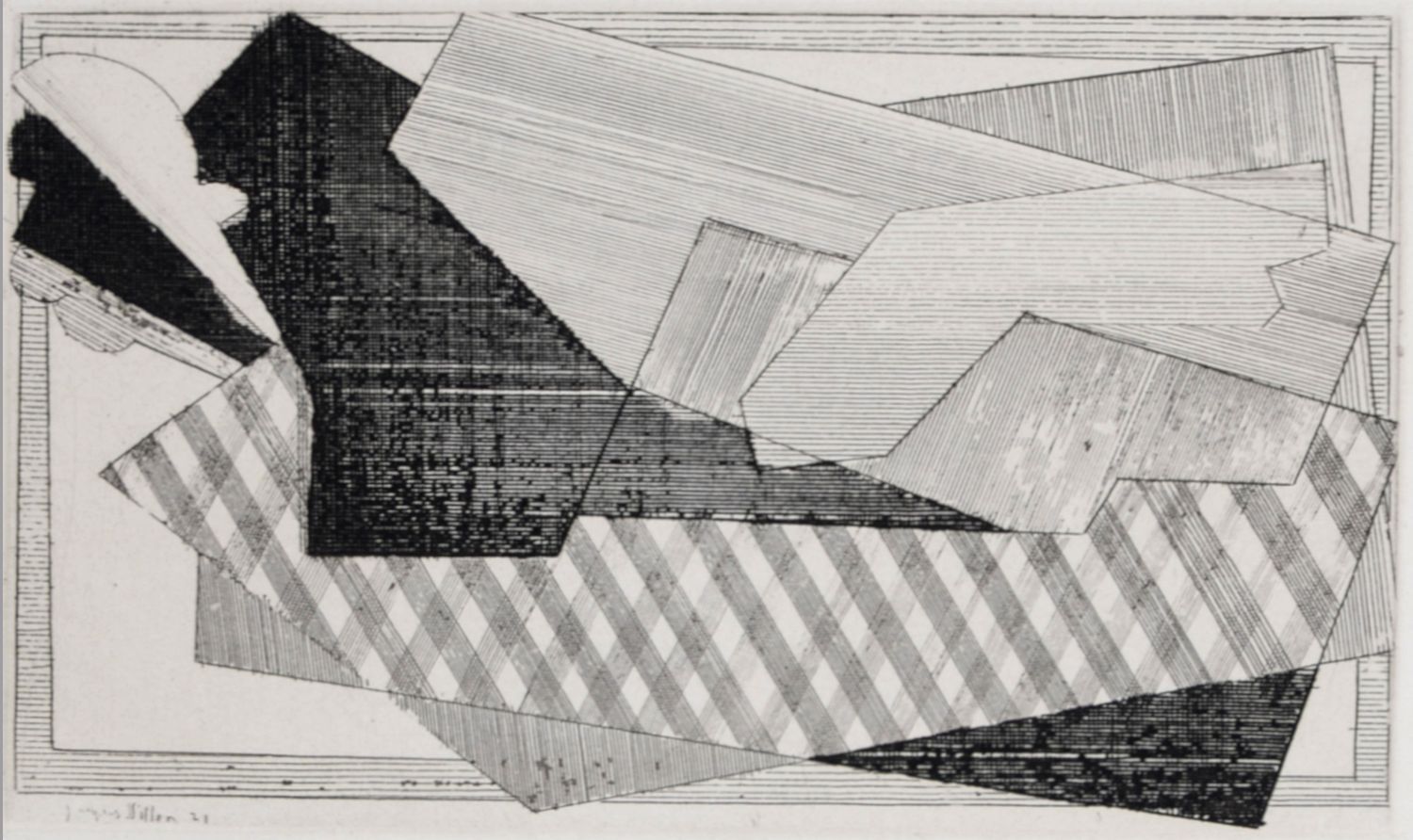 JACQUES VILLON 雅克-维庸(1875-1963)

创作, 1947

拉纳纸上的原始蚀刻画（Eau-forte）。左下方有签名。

尺寸： +纸&hellip;