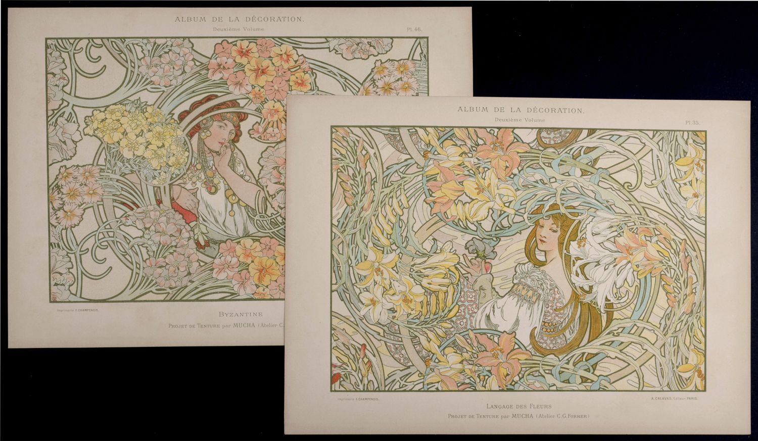 Alfons MUCHA Alphonse Mucha (1860-1939)

Byzantine Langage des Fleurs, ch. 1900
&hellip;