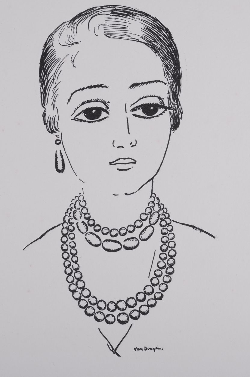Kees Van Dongen Kees Van Dongen (后)

 煤坑里的优雅女人，约1930年

锌版印刷在Arches Vellum纸上。

版面&hellip;