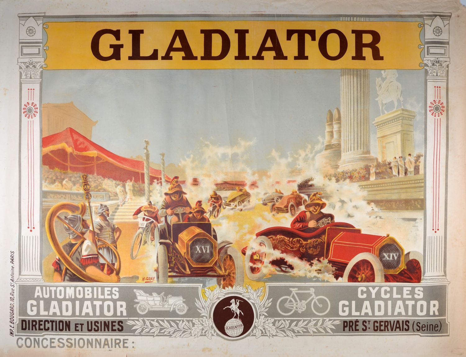HENRI GRAY H. Gray (Henri Boulanger, 1858-1924)

Gladiator Automobiles, Cycles..&hellip;