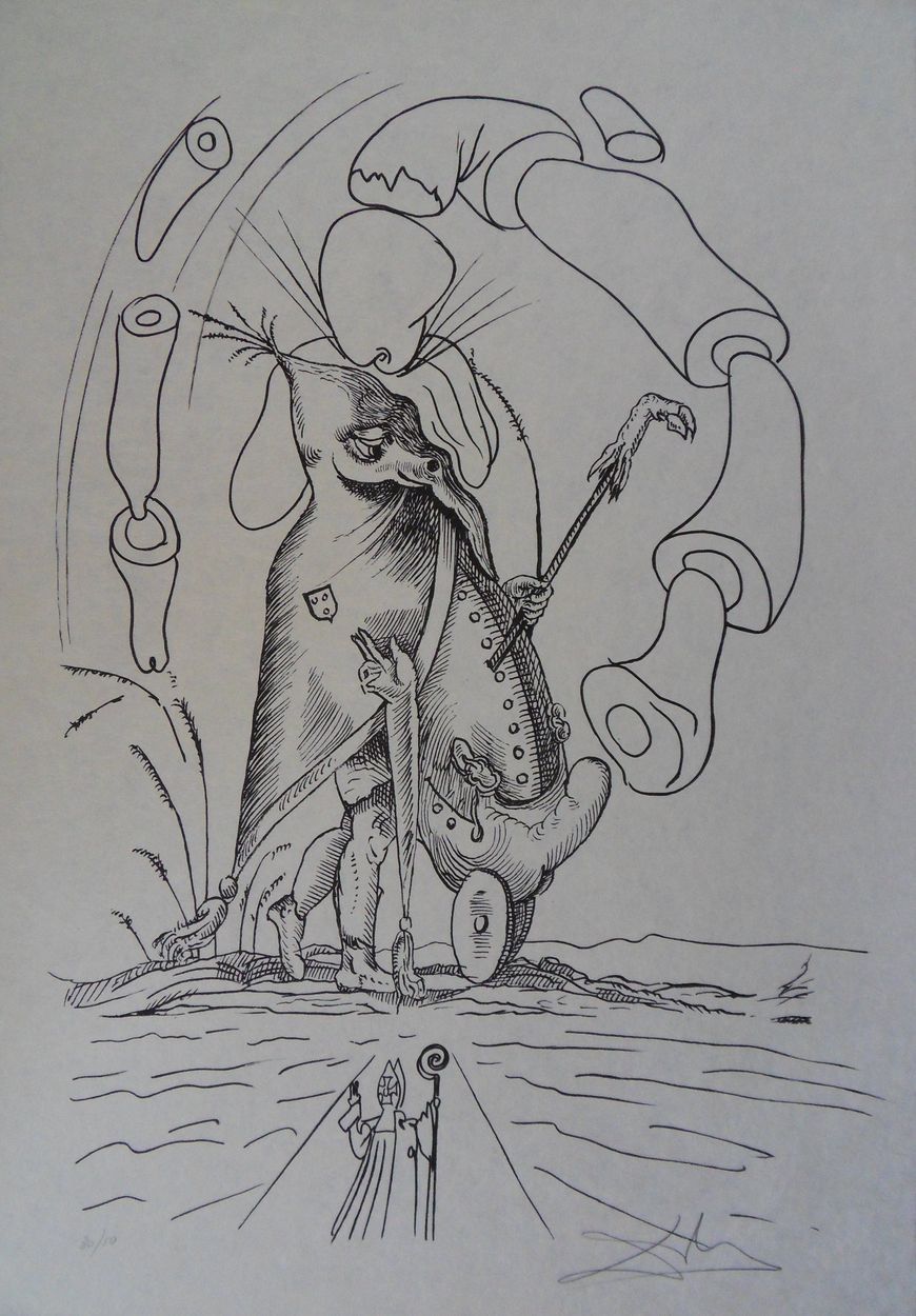Salvador DALI Salvador Dalí 
Pantagruel: Ciclo del Papa y del cuerno de rinocero&hellip;