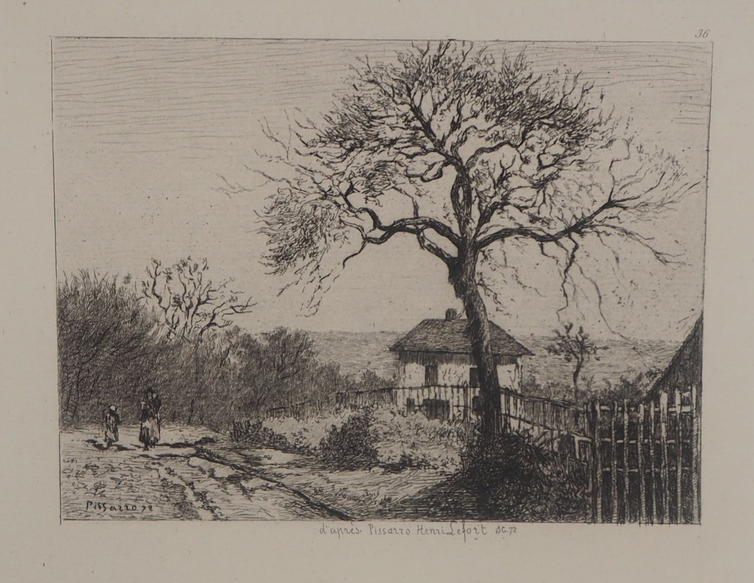 CAMILLE PISSARRO Camille PISSARRO

Old house in Normandy

Etching

Set on copper&hellip;