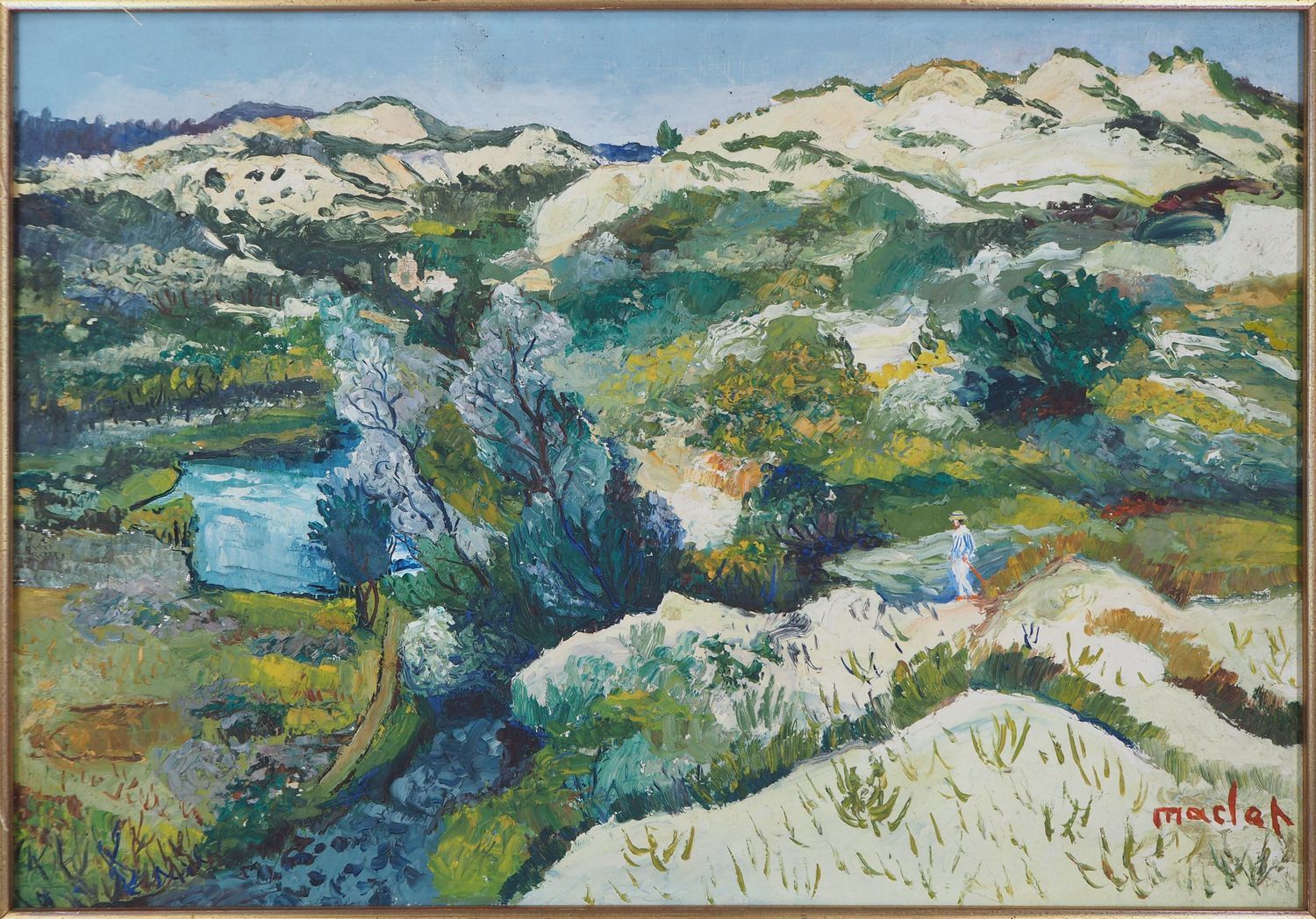 Élisée MACLET Elisée MACLET

省级风景，约1926年

布面油画

右下方有签名

画布上38 x 55厘米

装在木质画框中 51&hellip;