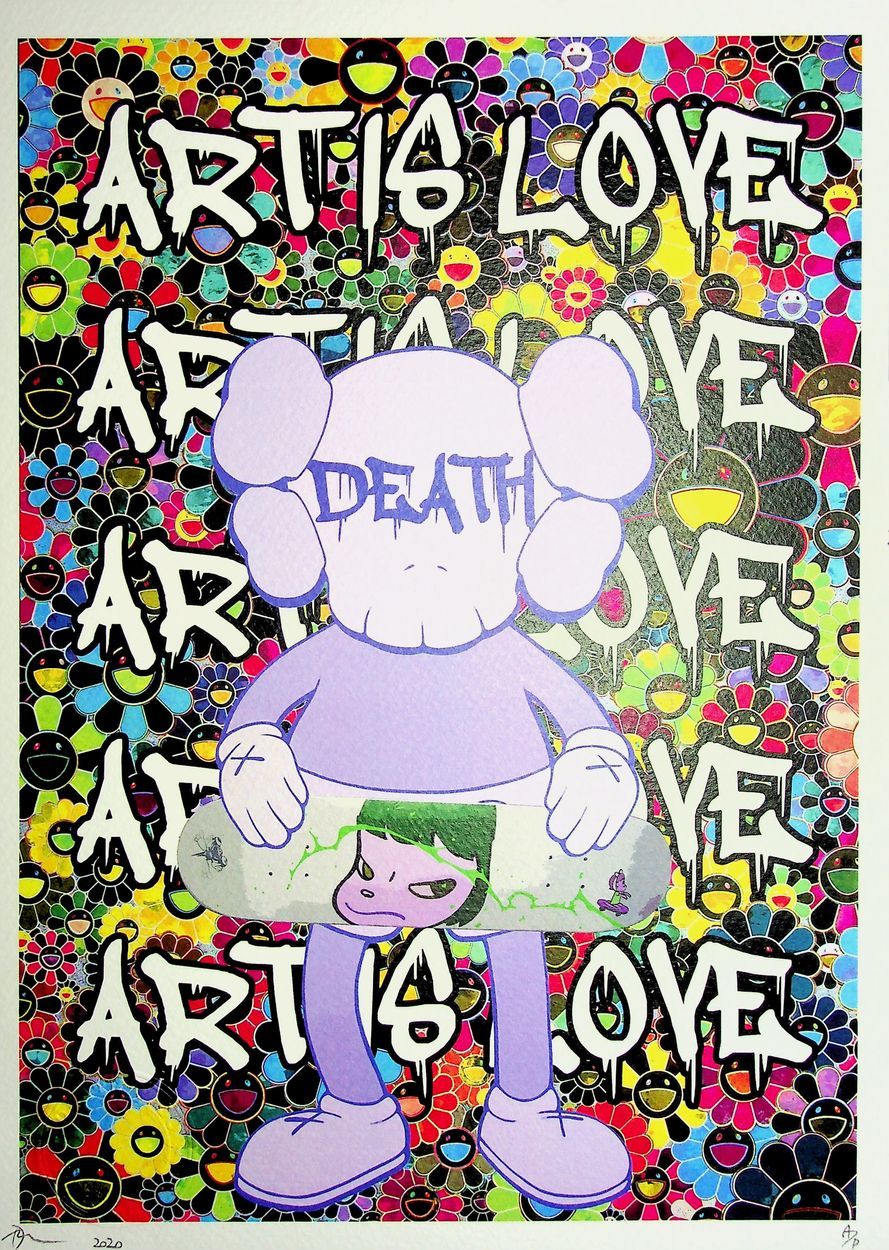 Death NYC Muerte NYC 
Murakami X Kaws X Nara 
Serigrafía original de Death NYC 
&hellip;