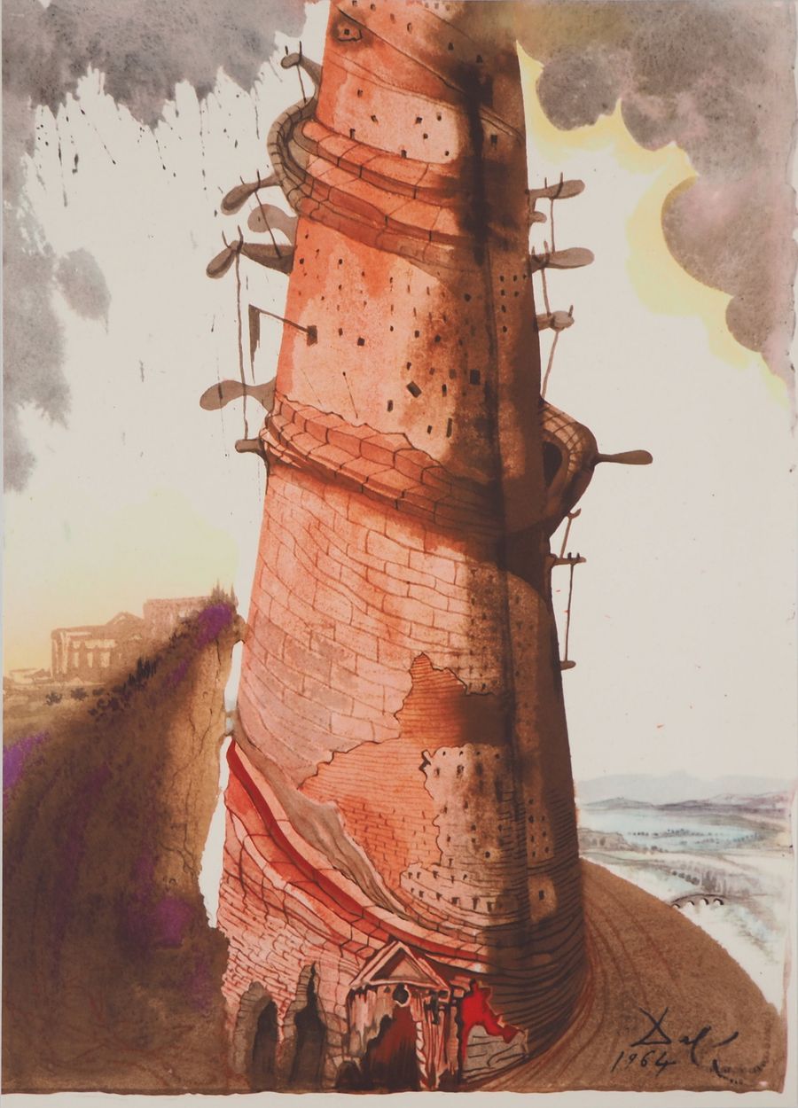 Salvador DALI Salvador Dalí (1904-1989) 
Biblia Sacra - La Torre de Babel (Turri&hellip;
