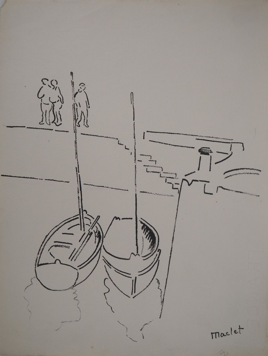 Élisée MACLET Elisée MACLET

Boatmen on the quays of the port

Original drawing &hellip;