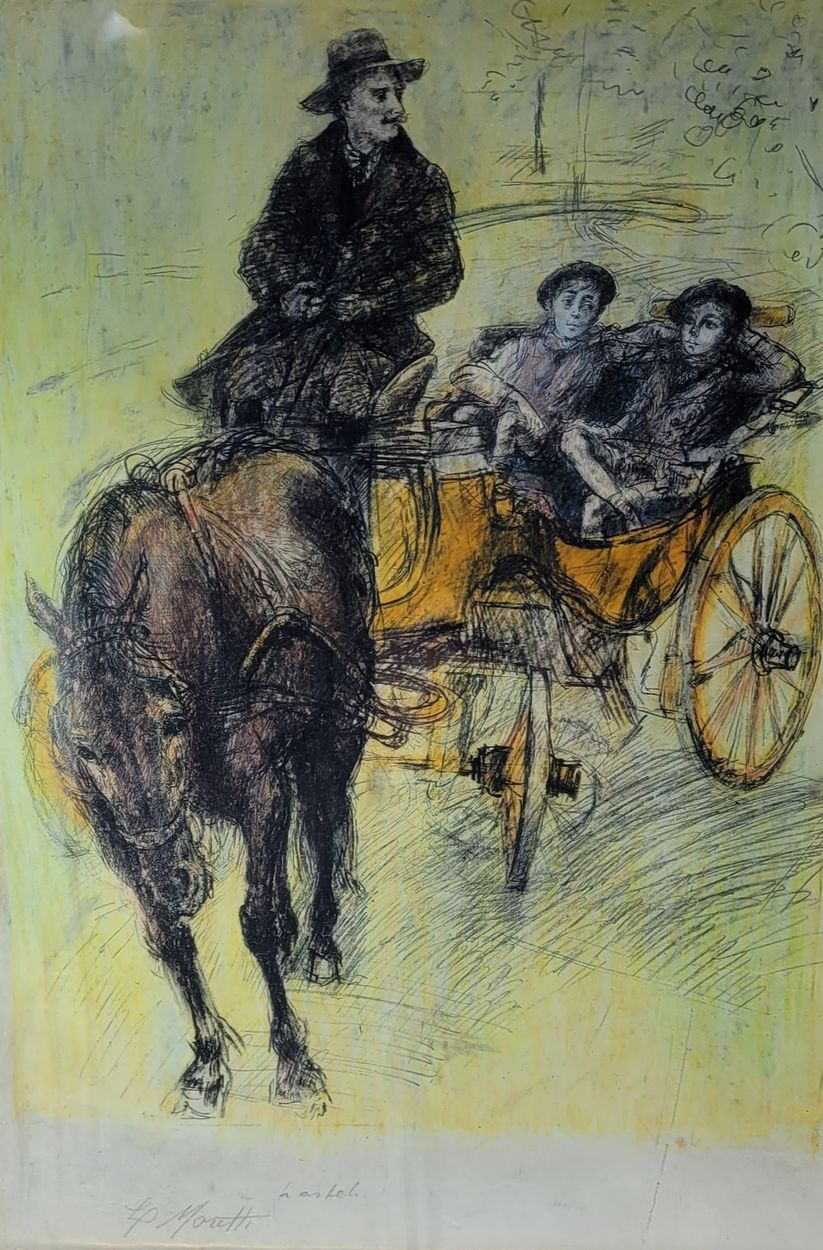 Lucien-Philippe Moretti 吕西安-菲利普-莫雷蒂(1922-2000)

马车》，1980年



用粉笔画画

独特的原创作品，由艺术家&hellip;