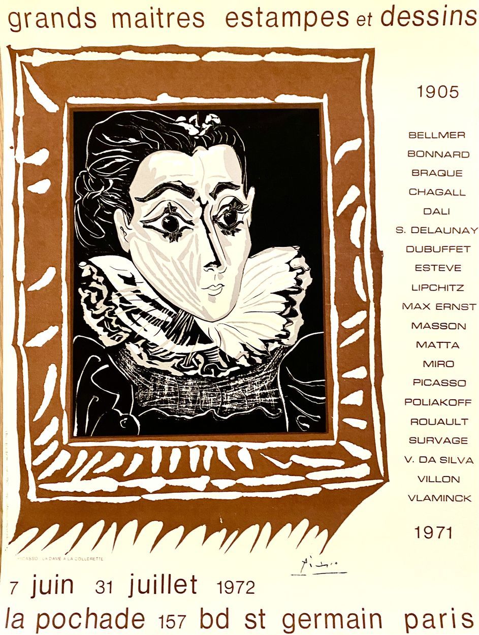 PICASSO Affiche originale d'exposition Picasso 
Grands maîtres estampes et dessi&hellip;