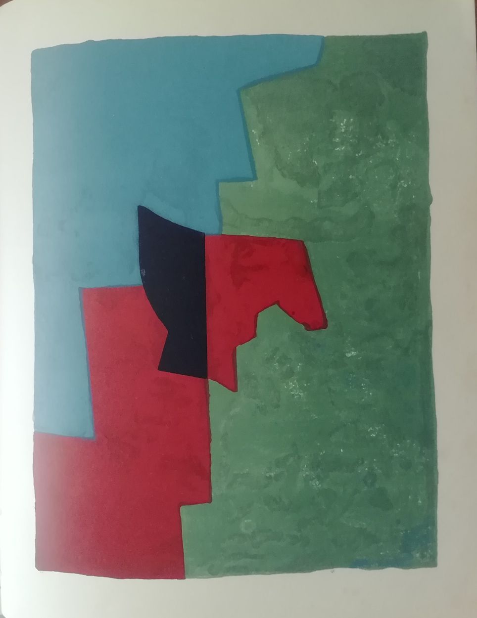 Serge Poliakoff 谢尔盖-波利亚科夫

红、绿、蓝构成



1961年在巴黎G.Di San Lazzaro的指导下，在艺术评论《XXe siè&hellip;