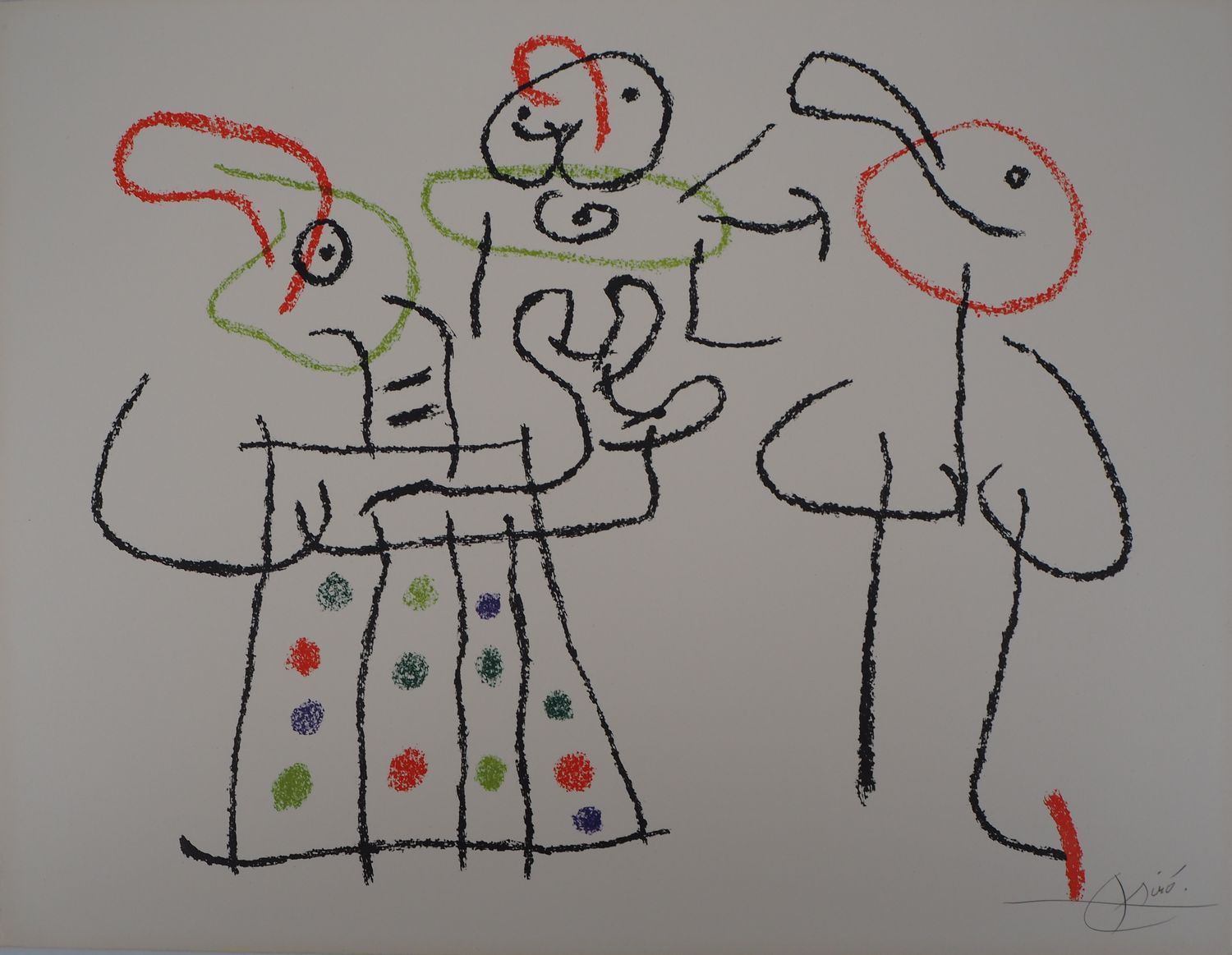 Null 琼-米罗

乌布：有一个孩子的家庭，1971年

石版画原作（Mourlot工作室）。

用铅笔签名

在拱形牛皮纸上 50 x 66厘米

限量12&hellip;
