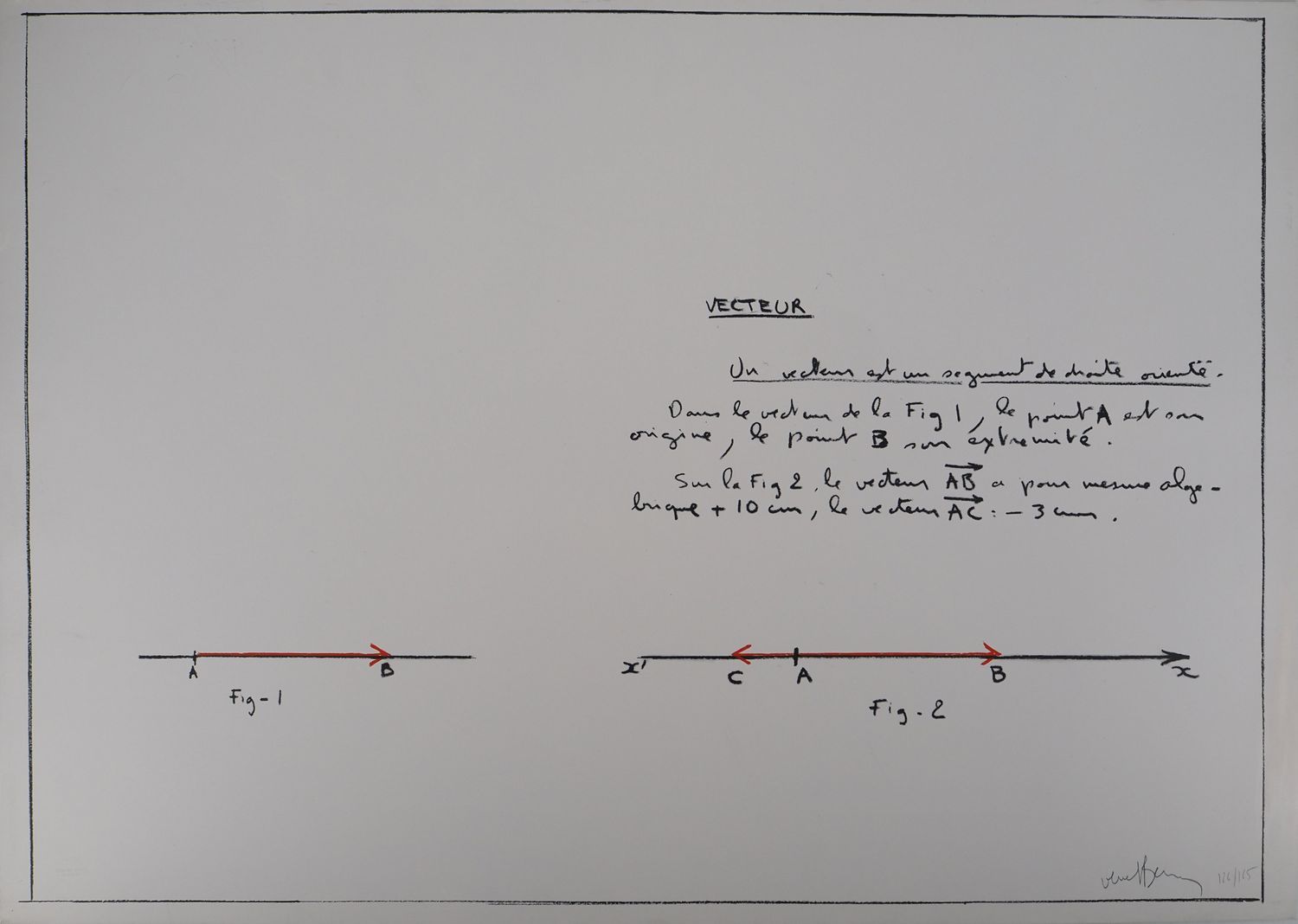 Null Bernar VENET

Un vector, 1966

Serigrafía original

Firmado a lápiz

Numera&hellip;