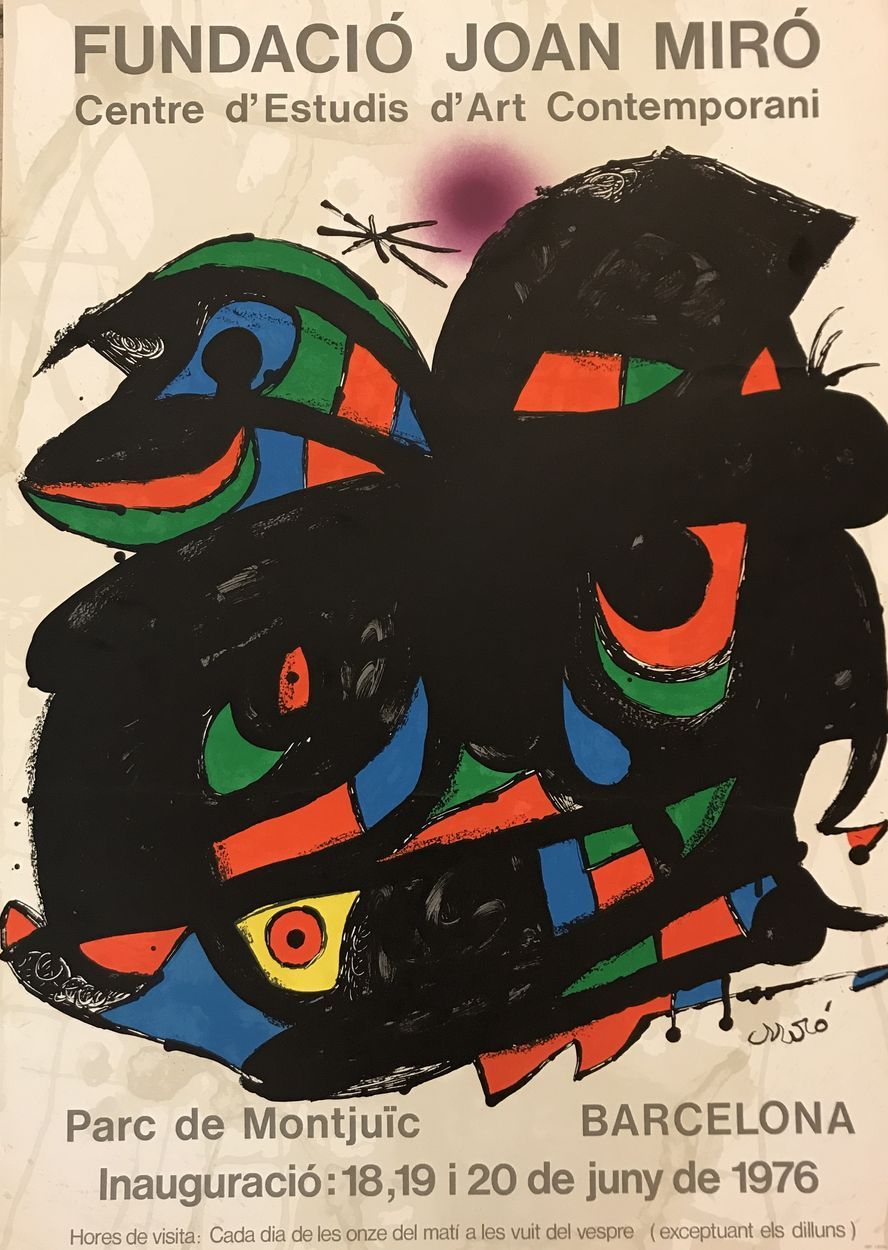 Null Joan Miró

 Barcelona, 1976

 

 Affiche tirée en lithographie 

 Signée da&hellip;