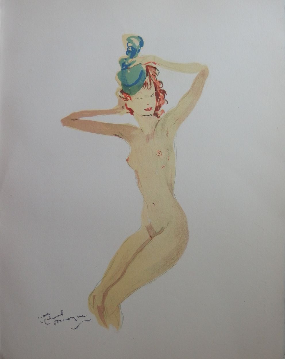 Null Jean-Gabriel DOMERGUE

戴着小帽子的裸体女人

原始石版画

板块中的签名

牛皮纸上 40 x 31 cm

状况极佳

信息&hellip;