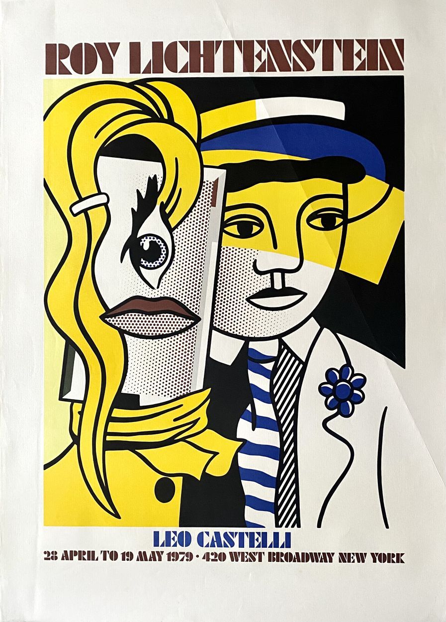 Null Roy Lichtenstein (1923-1997) 

 Cartel original de la exposición en la Gale&hellip;