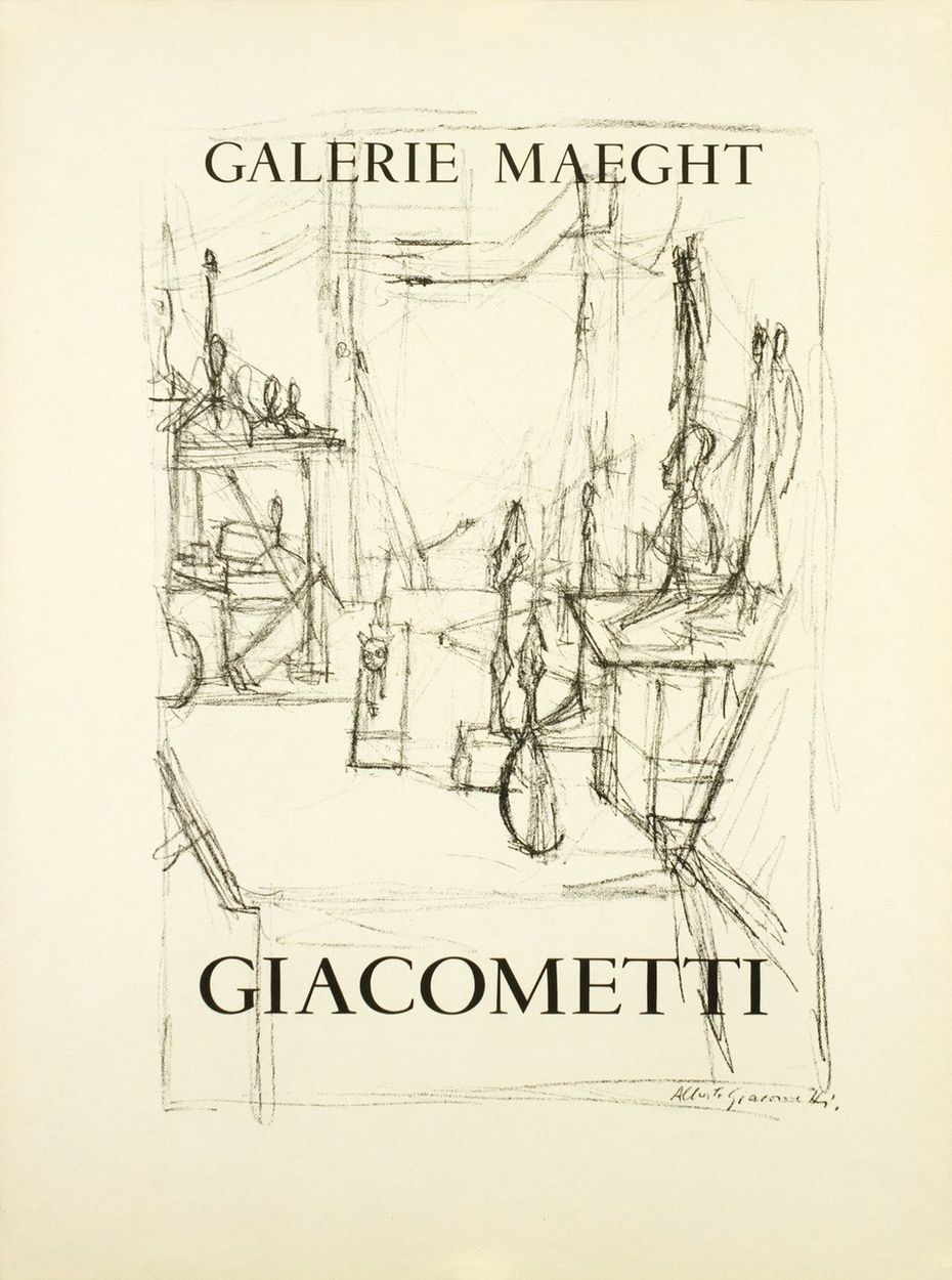 Null 阿尔贝托-贾科梅蒂 - 麦格特画廊

1951年为艺术家在迈格特画廊的首次个展制作的原始海报。在盘中签名。再版，1990年由Arte公司印刷。参考文献&hellip;