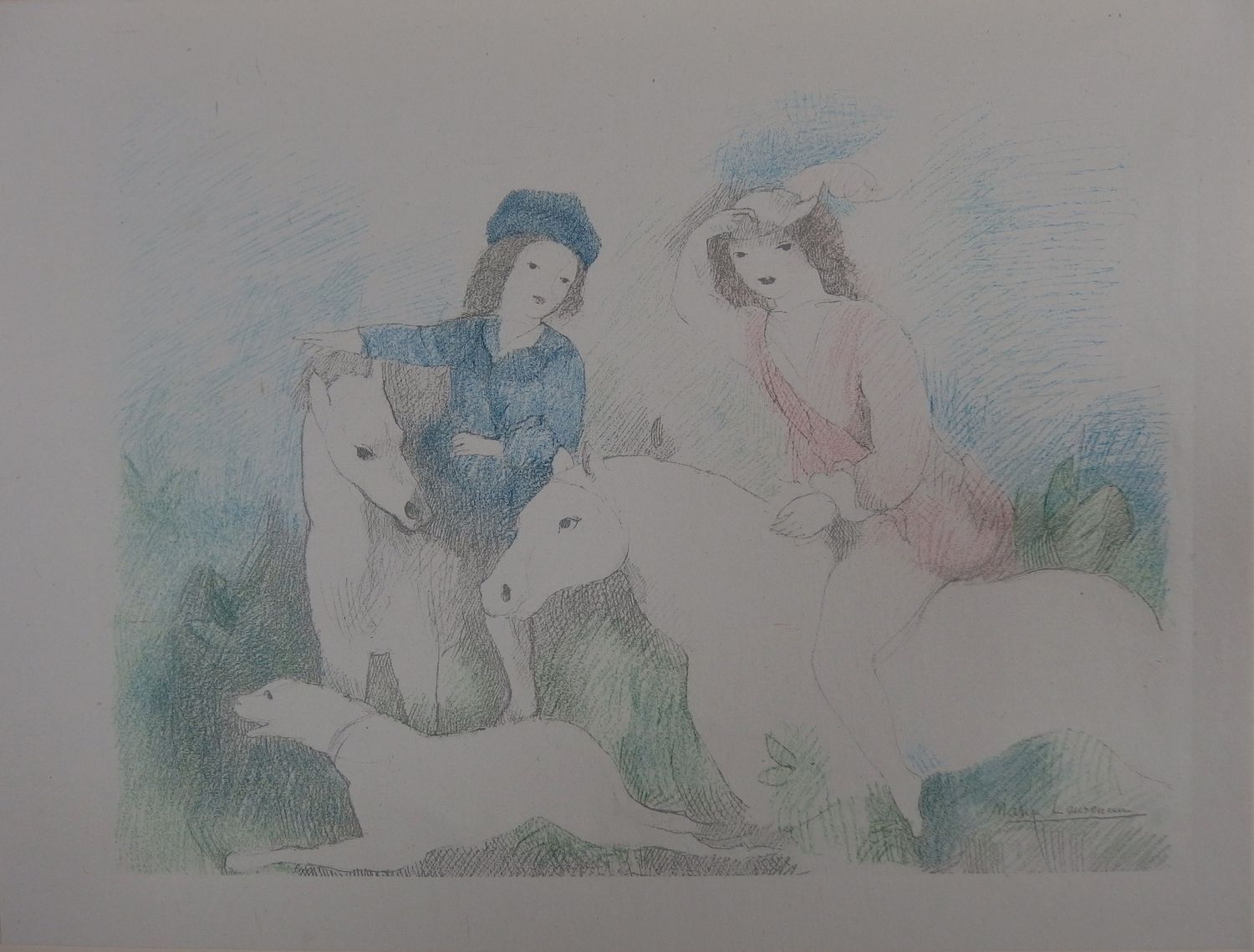 Null Marie LAURENCIN

Jeunes filles à cheval (1928)

Lithographie sur pierre

Im&hellip;