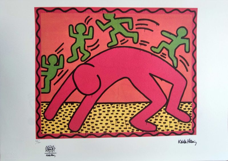 KEITH HARING Keith Haring (after)

Untitled

Silkscreen print

Signed in the pla&hellip;