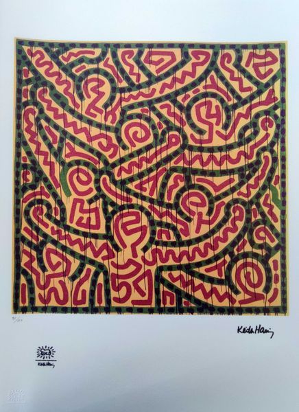 KEITH HARING 凯斯-哈林（后）

无题

丝网印刷

板块中的签名

承担了一个干燥的印章

编号为/150份

70 x 50厘米

状况极佳

&hellip;