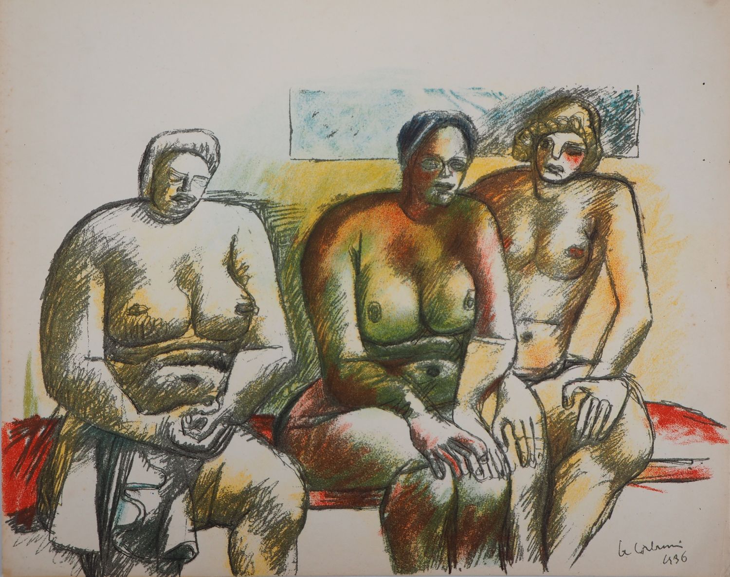 Le Corbusier Le Corbusier

Three nudes, 1938

Lithograph

Signed in the plate

O&hellip;