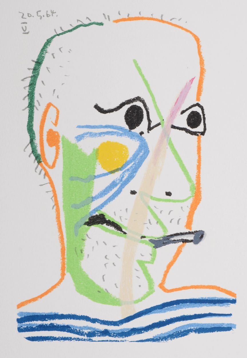 Pablo PICASSO 巴勃罗-毕加索（后）

幸福的滋味》，1970年

石版画在Arches Vellum纸上，根据巴勃罗-毕加索1964年的画作。

&hellip;