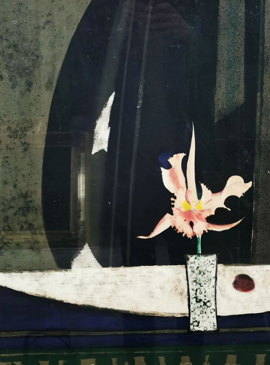 René GENIS 雷内-吉尼斯（1922-2004）。鸢尾花的花瓶。石版画，有签名和编号的76/120，75 x 55厘米（视图）。玻璃下的框架。



运&hellip;