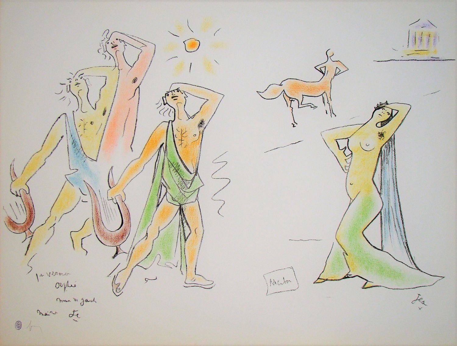 JEAN COCTEAU Jean COCTEAU ( 1889 - 1963 )

Orphée et Eurydice, 1950

Lithographi&hellip;