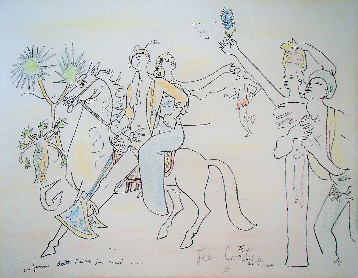 Jean Cocteau Jean COCTEAU ( 1889 - 1963 )

La femme doit suivre son mari, 1950

&hellip;