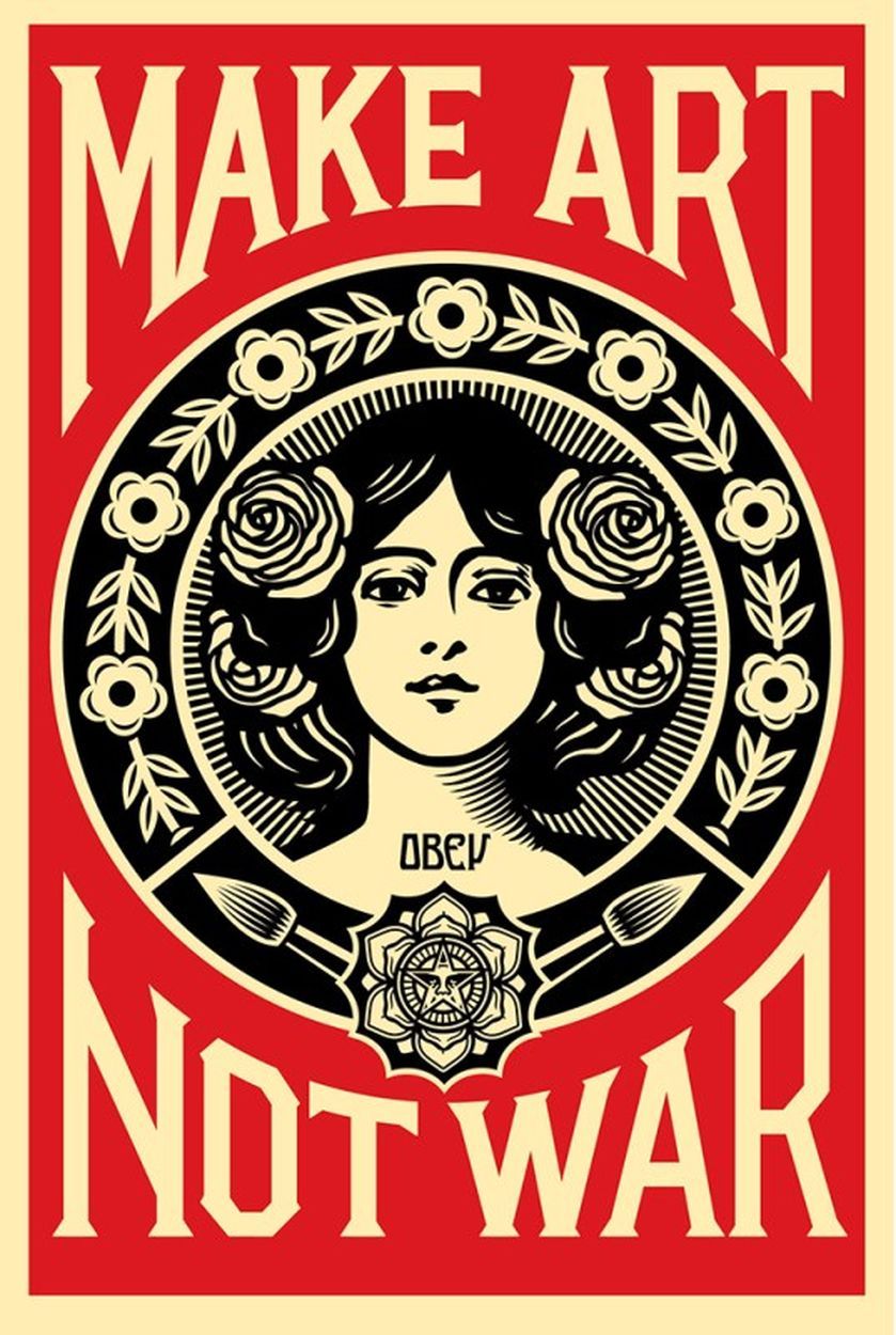 Shepard Fairey Shepard Fairey (OBEY)

Make Art Not War



Offsetdruck auf cremef&hellip;