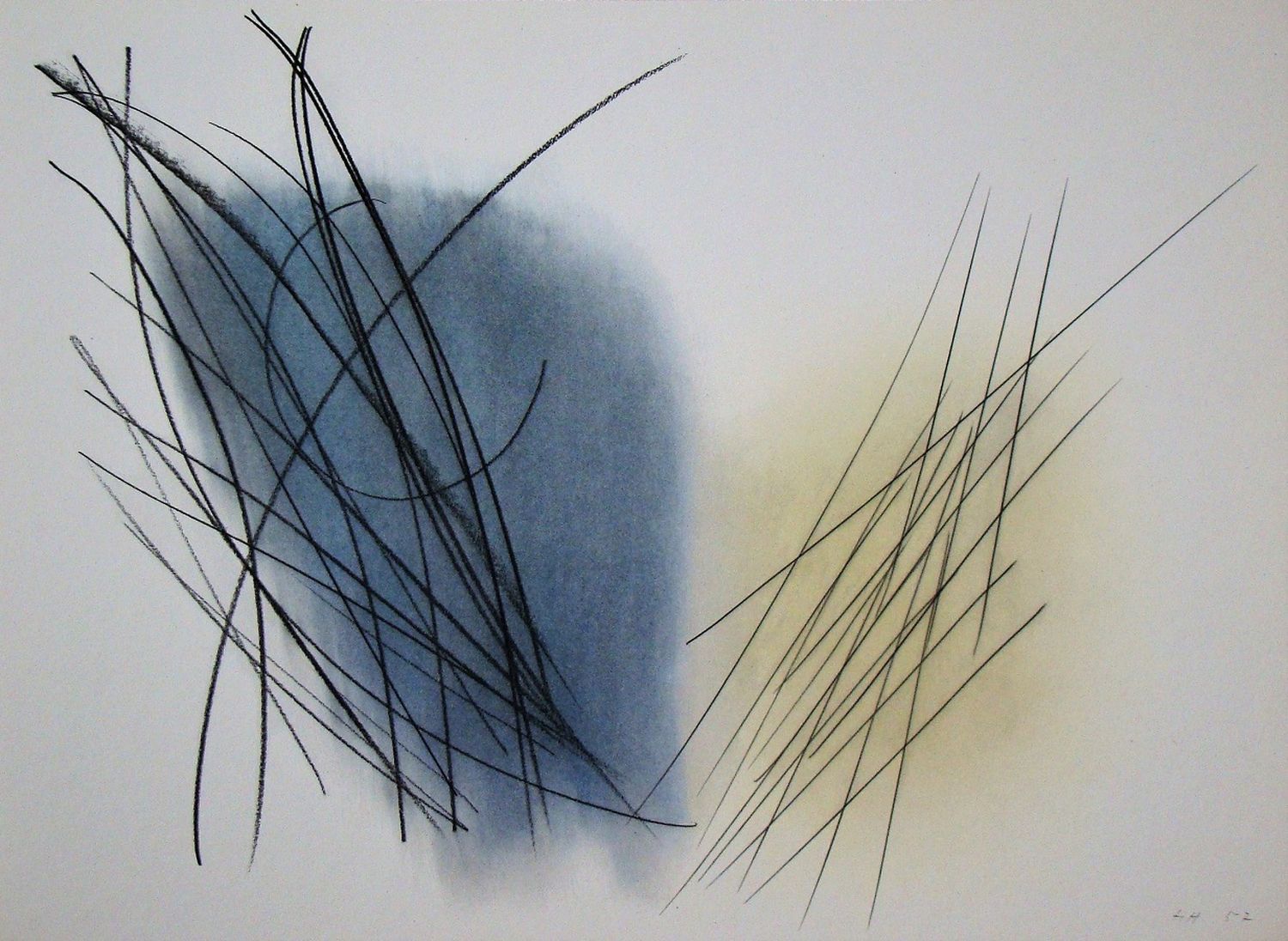 Hans Hartung 汉斯-哈同（1904-1989）（后）。

粉彩画 P.1957-31, 1961

彩色胶印石版画，印在厚实的艺术纸上。右下角印版上&hellip;