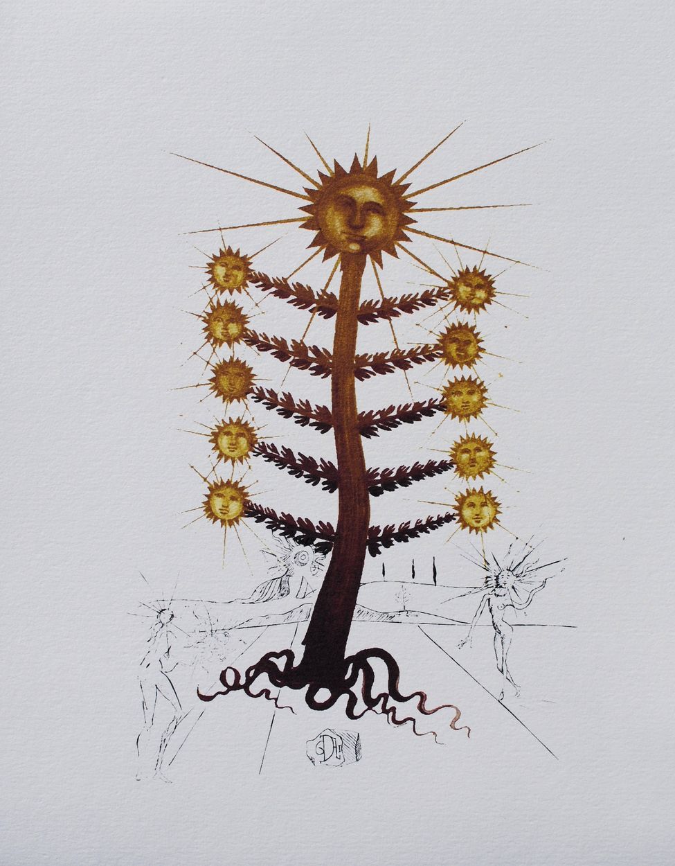 Salvador Dali Salvador DALI (1904-1989) (after)
Sun tree

Lithograph after a gou&hellip;