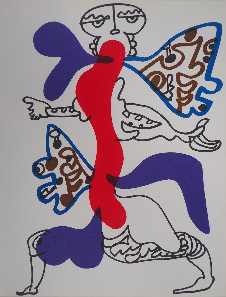Charles Lapicque 查尔斯-拉皮克
超现实主义人物，1974年

彩色石板画原作（Atelier Mourlot）。
无符号
厚纸上 31 x 2&hellip;