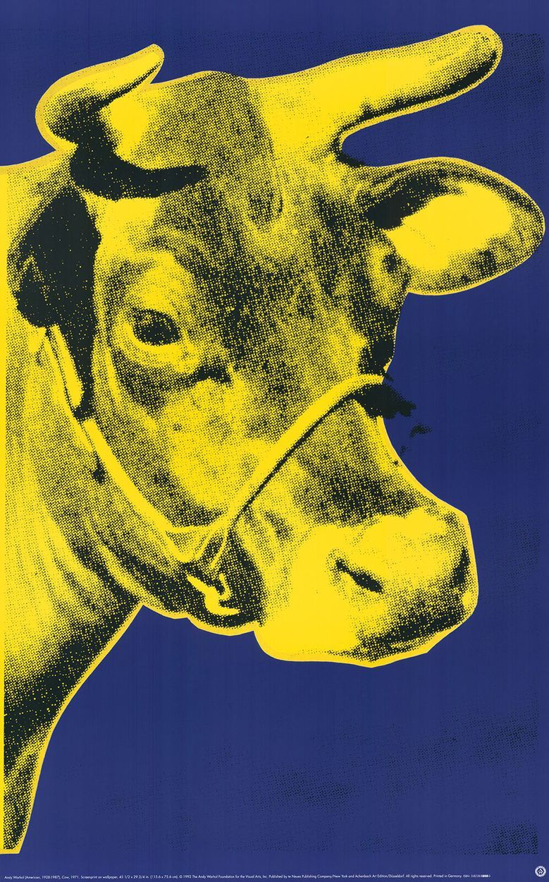 Andy Warhol 安迪-沃霍尔（1928-1987）（后）。
奶牛, 1992
在1971年的原作基础上，用厚纸印刷。
尺寸：85 x 53 cm
状态良&hellip;