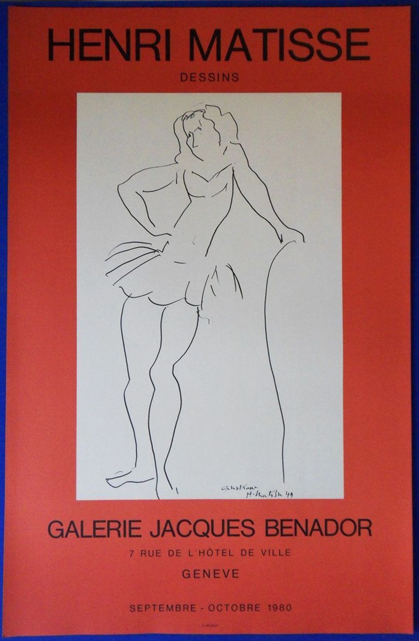 Henri Matisse Henri Matisse (d'après)
Christiane, la danseuse, 1980

Lithographi&hellip;