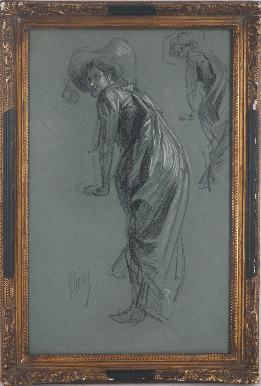 Jules Chéret Jules CHERET
Etude femme au balcon de l'opéra, c. 1900

Dessin orig&hellip;