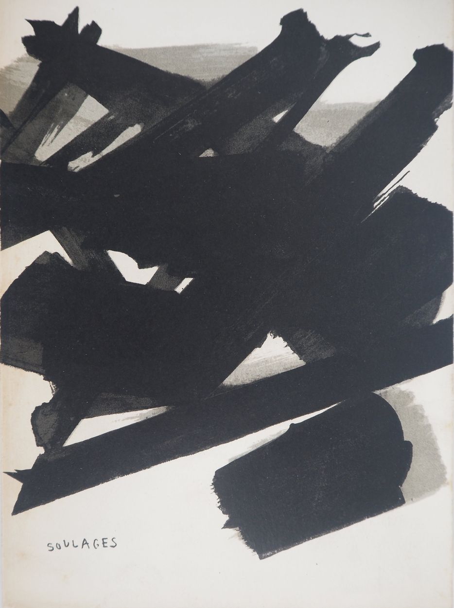 Pierre Soulages Pierre SOULAGES
平版印刷 1959年

3种颜色的平版印刷
在Mourlot工作室印刷
板块中的签名
在Cahi&hellip;