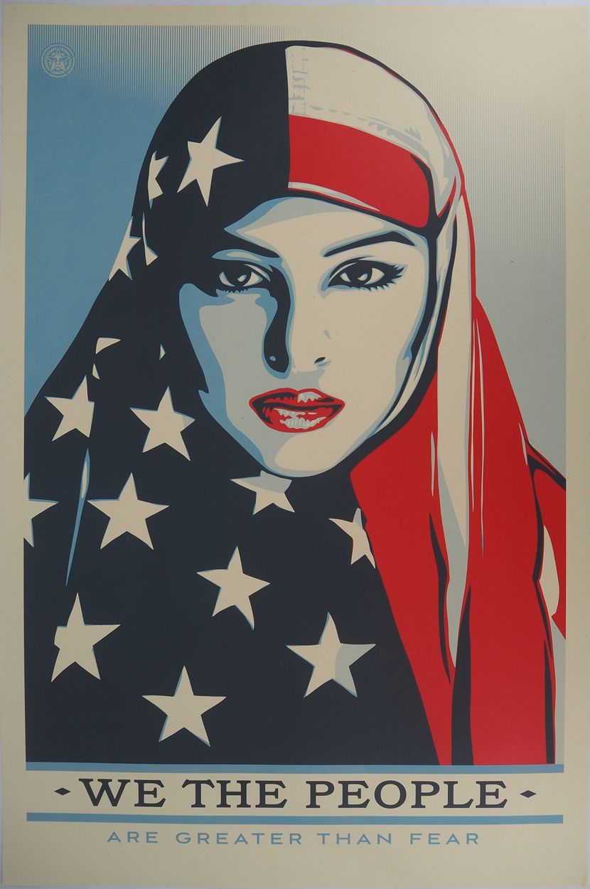 Shepard Fairey Shepard FAIREY aka Obey Giant (USA, 1970)
We the people are great&hellip;