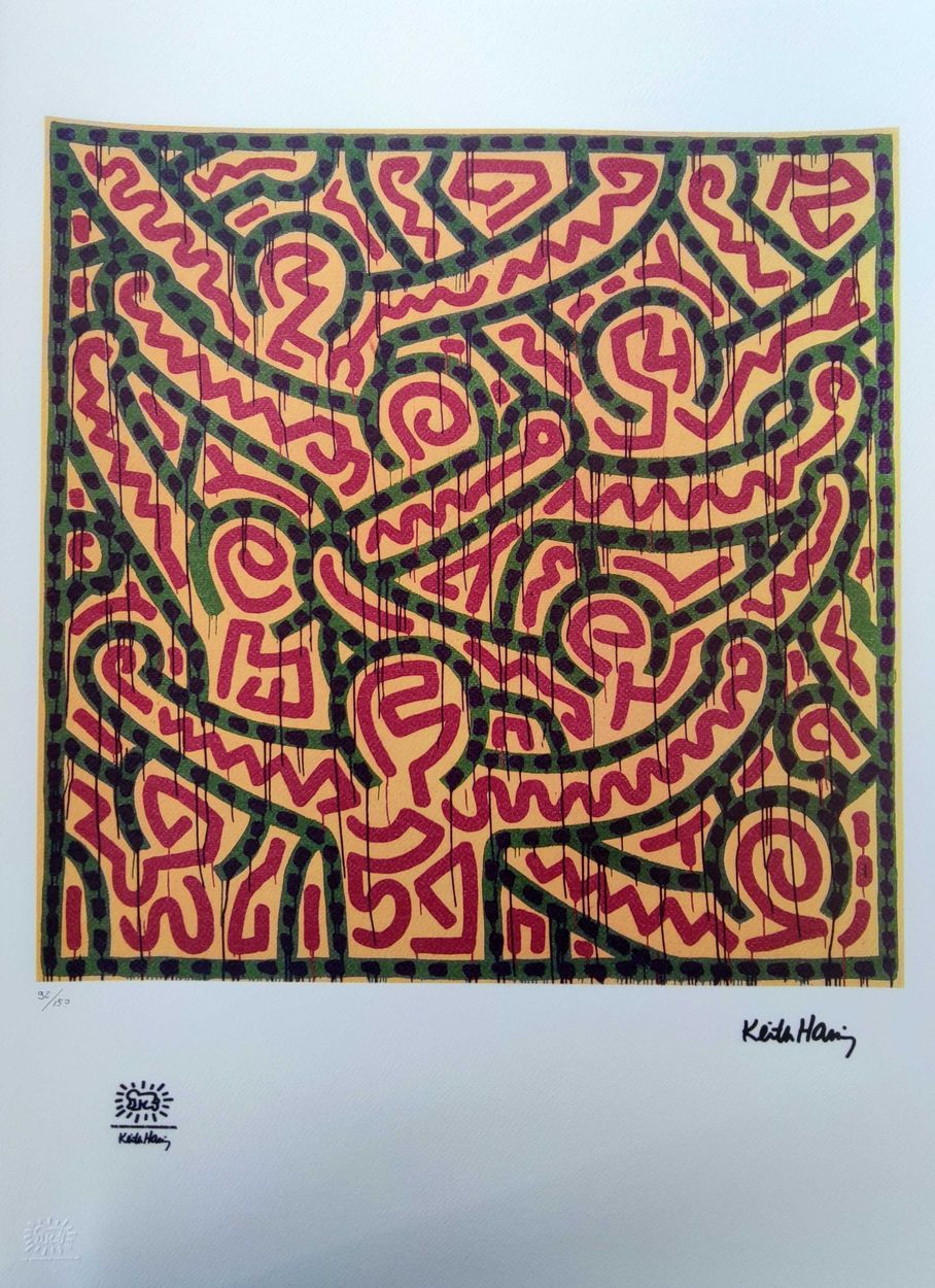 Keith Haring 凯斯-哈林（后）
无题

丝网印刷
板块中的签名
承担了一个干燥的印章
编号为/150份
70 x 50厘米
状况极佳
照片的编号可能&hellip;