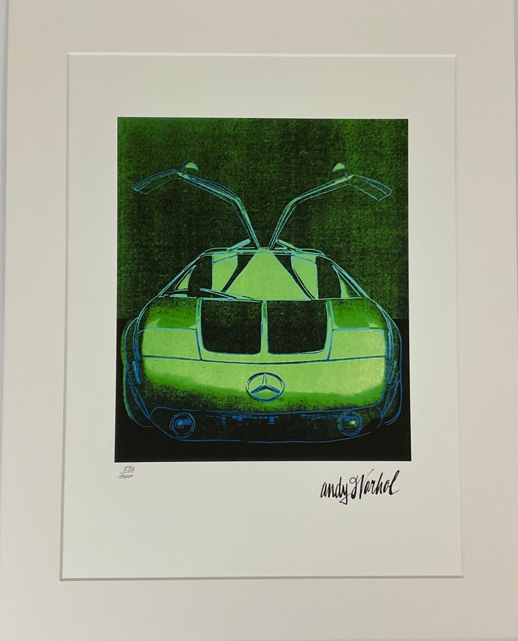 Andy Warhol 安迪-沃霍尔（后）

"奔驰C111绿色和黑色

石版画上有签名，并有铅笔编号
限量发行1000册
盖在CMOA（匹兹堡卡内基艺术博物馆&hellip;