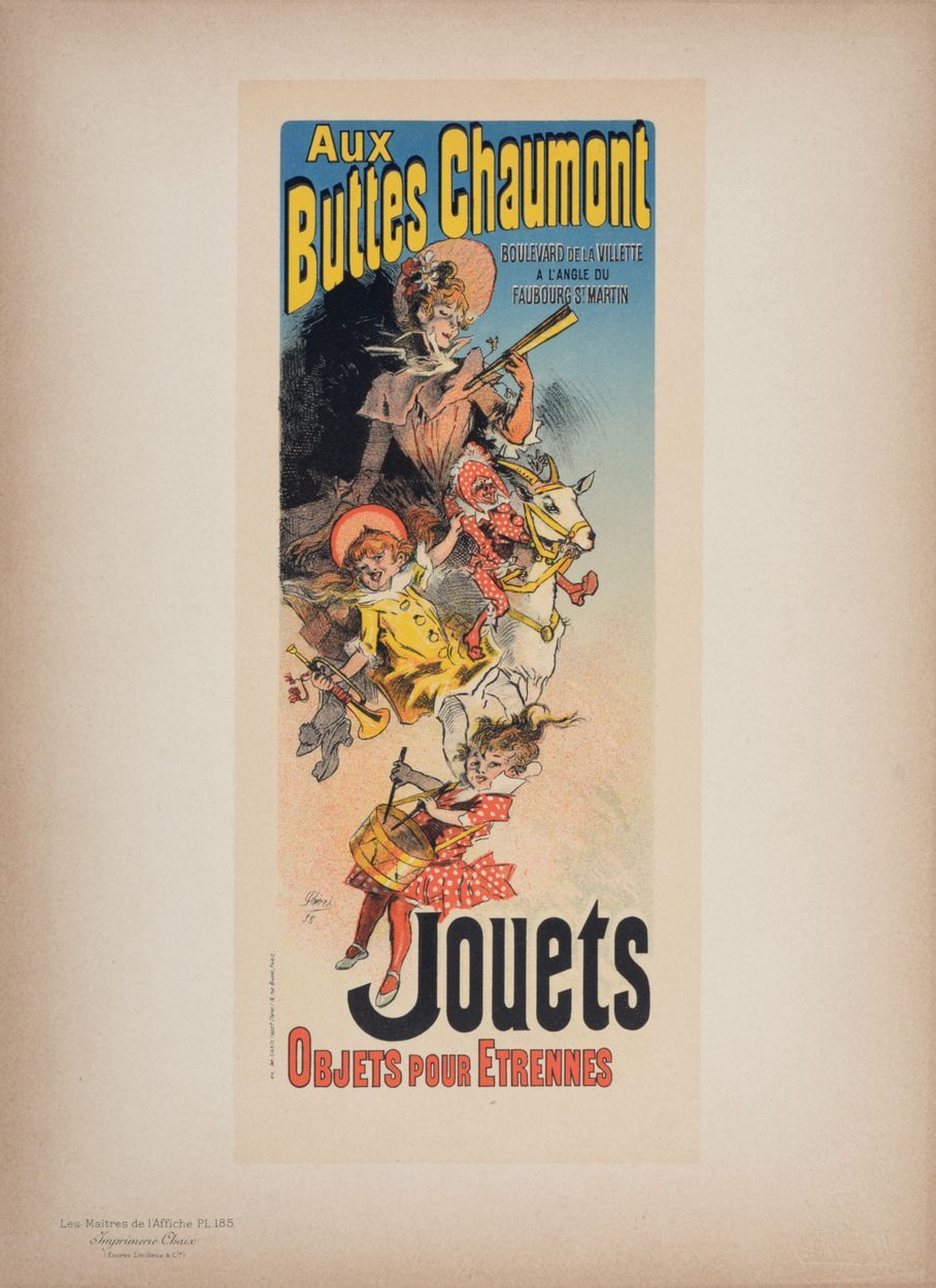 Jules Chéret Jules Cheret Aux Buttes Chaumont Jouets, 1898 Litografia su carta v&hellip;