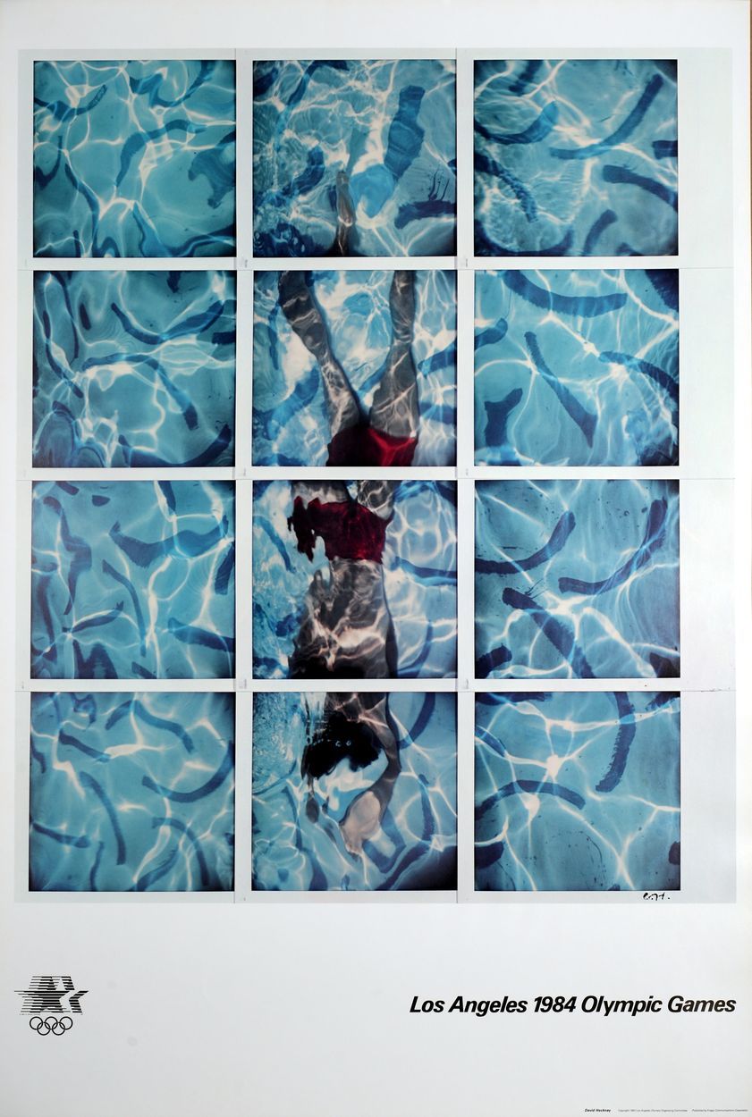 David Hockney 大卫-霍克尼
洛杉矶1984年奥林匹克运动会，1984年

来自官方美术海报系列的原创平版胶印海报

尺寸。
+ 纸张尺寸：91.4&hellip;
