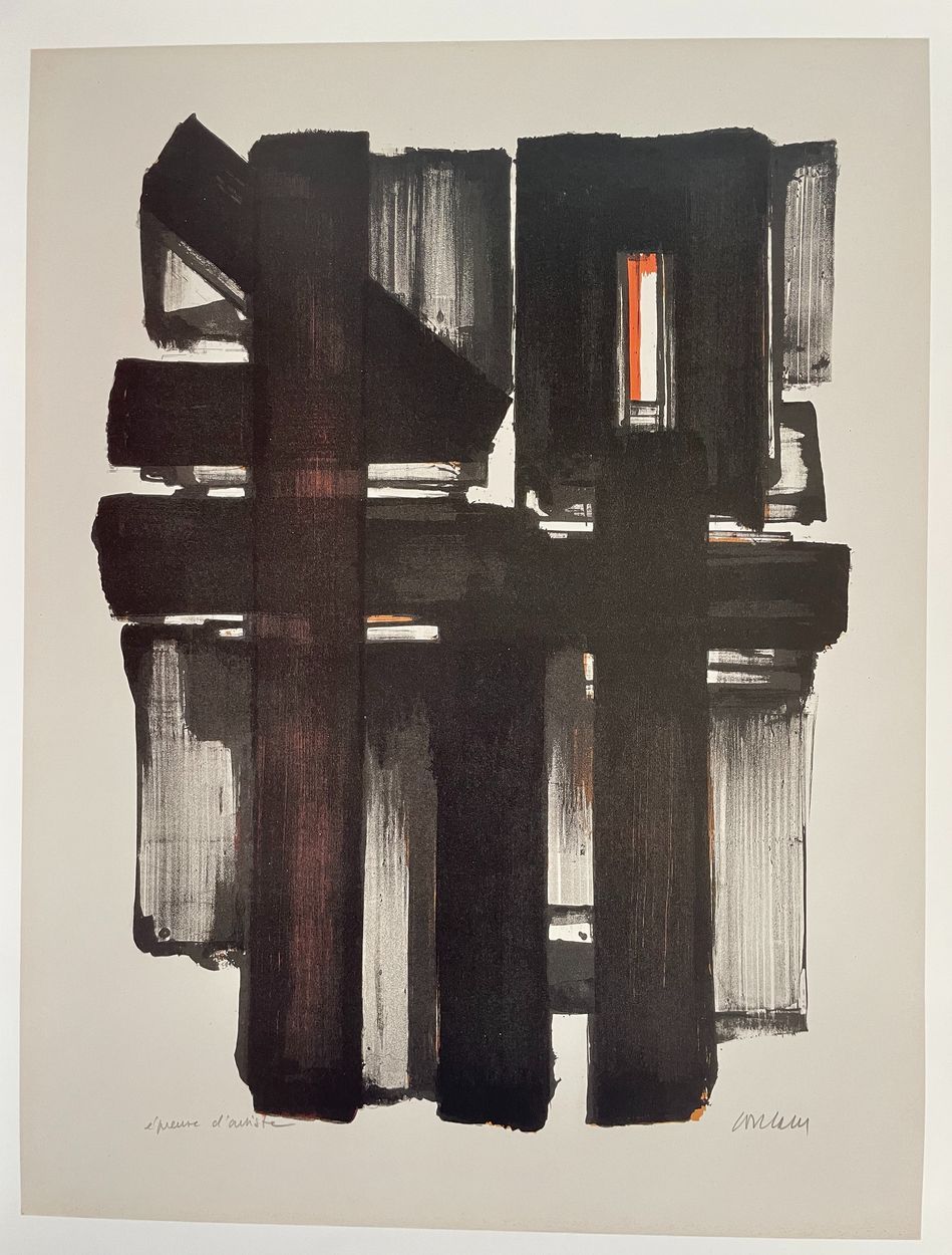 Pierre Soulages Pierre Soulages (d’après)
Affiche d'après « la Lithographie n° 2&hellip;