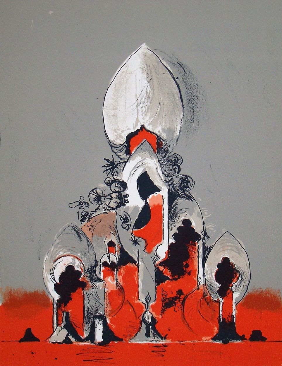 Graham Sutherland Graham SUTHERLAND ( 1903 - 1980 )
向圣拉扎罗致敬, 1975

原有的限量版彩色石板画，在&hellip;