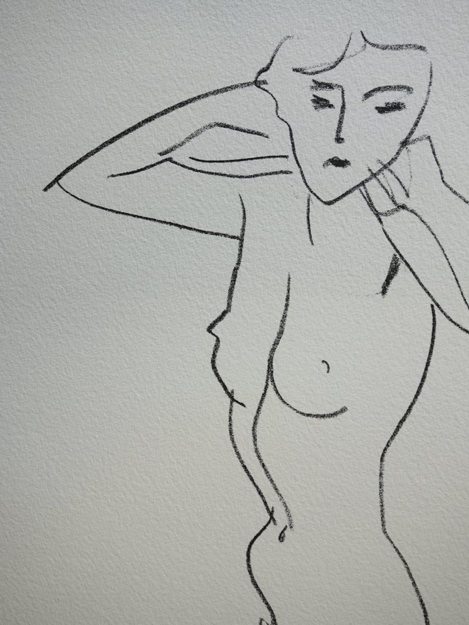 Henri Matisse Henri MATISSE（后）。
克劳德脱光衣服

根据艺术家的画作制作的石版画；可能是死后的版本
版面上有签名
并有标题和日期(&hellip;