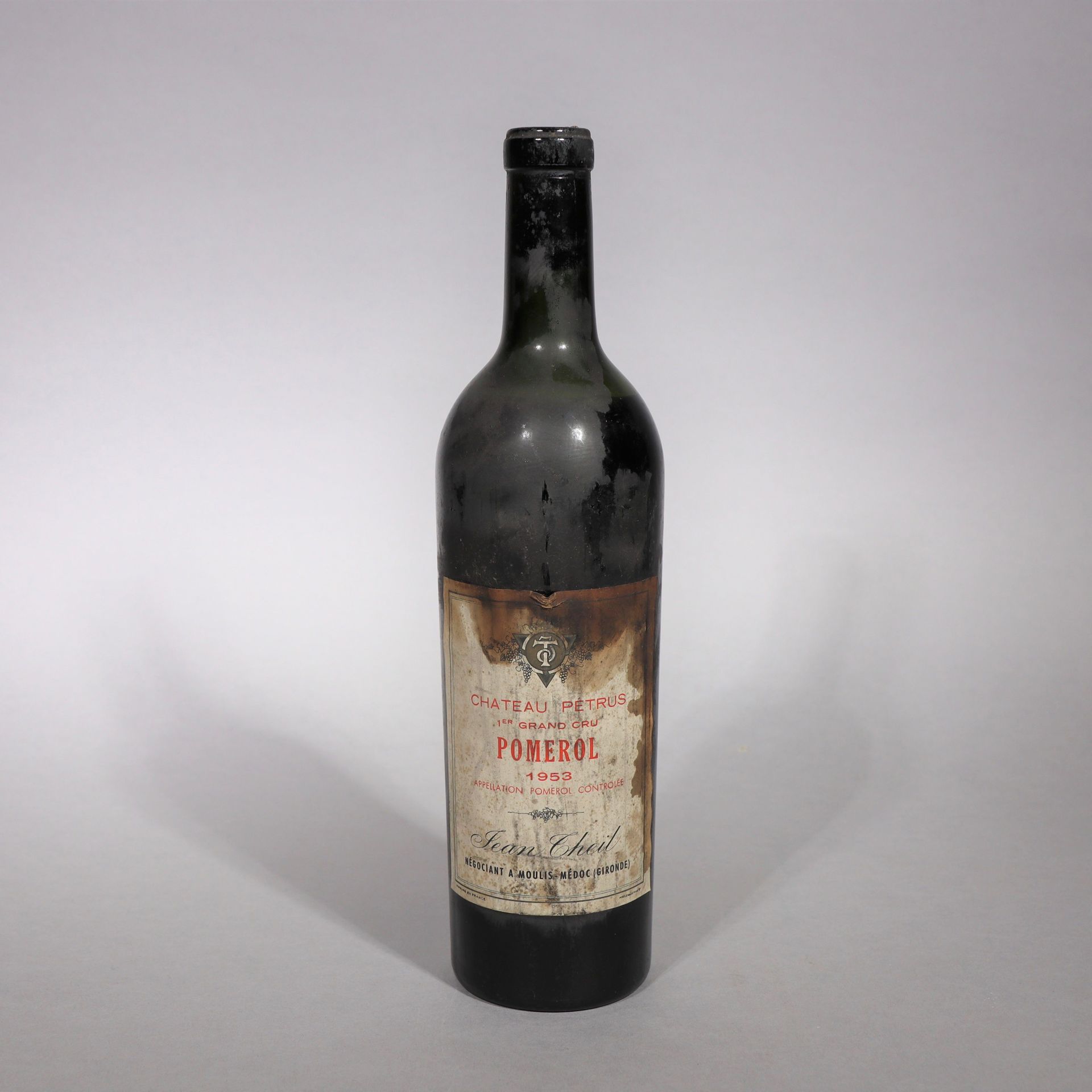 Null POMEROL. Château Petrus, 1er Grand Cru, Pomerol, Jean Theil, 1953. 1 botell&hellip;