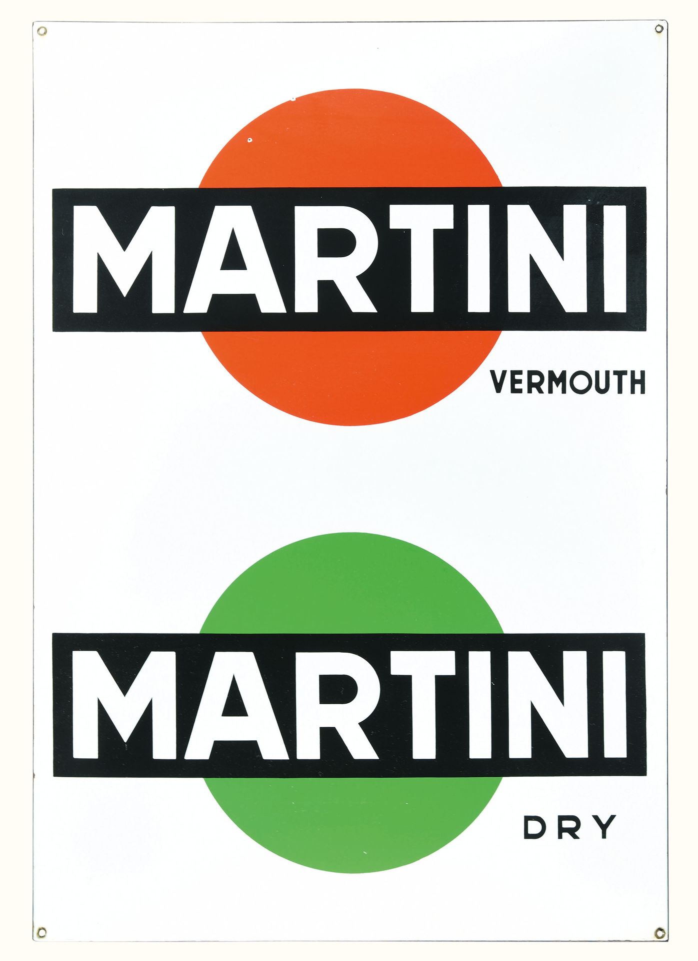 MARTINI | PLAQUE EMAILLÉE | PUBLICITÉ ANCIENNE Condition (1) - Porcelain (enamel&hellip;