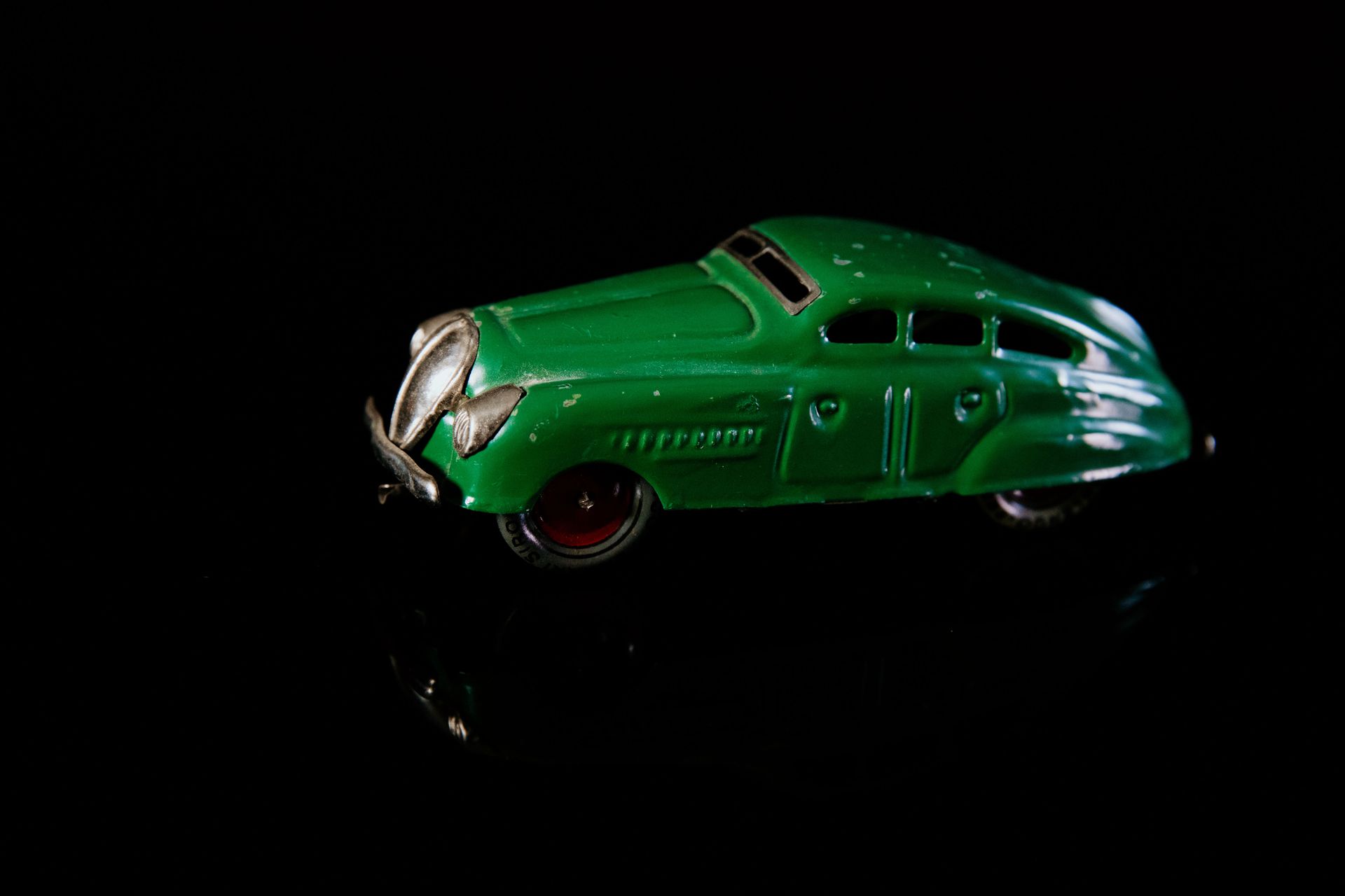 Ferrari Modell Siro Italien | Jouets Anciens 条件(2) - 锡制玩具，发条驱动，功能测试，绿色，40年代，14厘米&hellip;