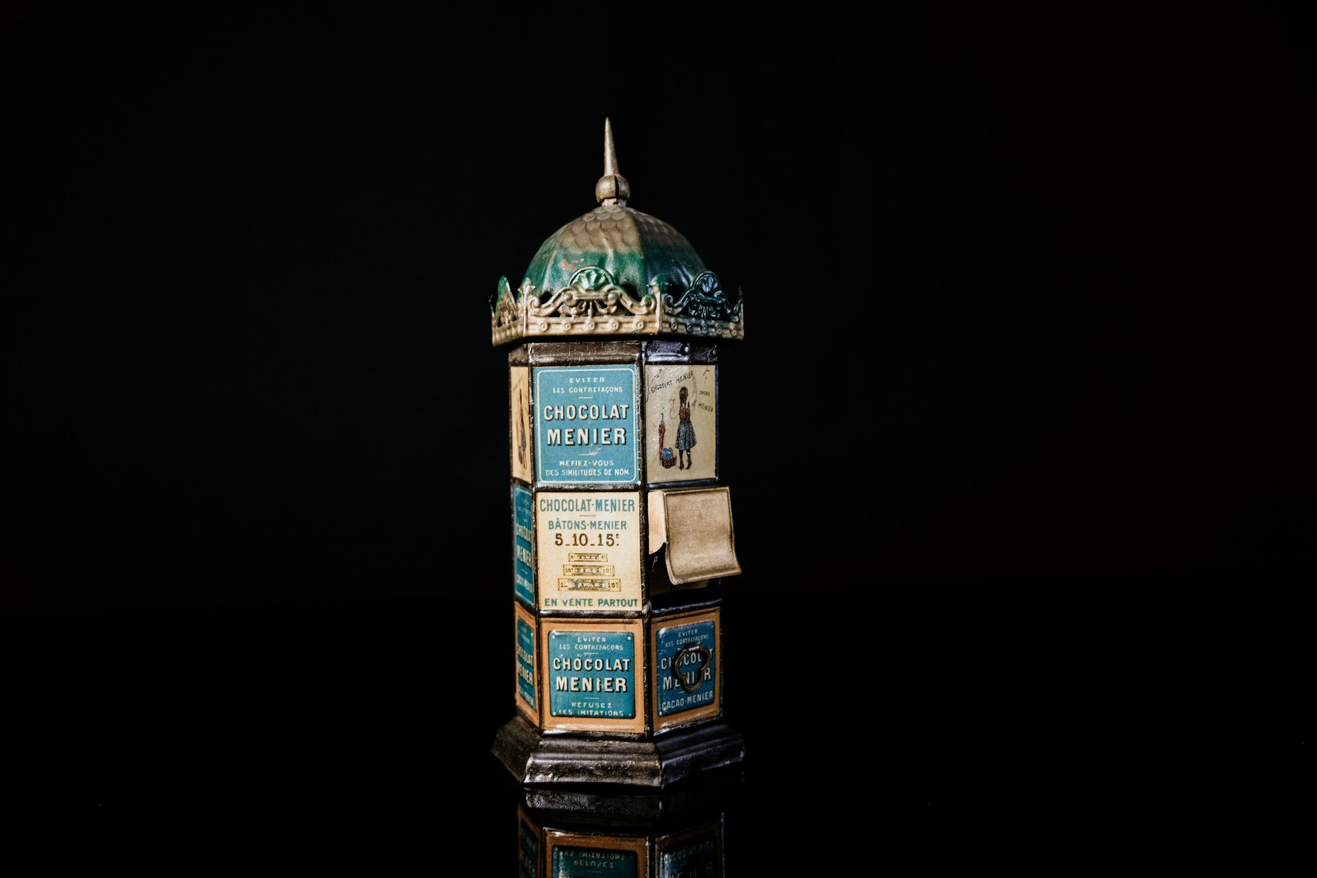 Menier Schokoladenautomat | Jouets Anciens 状态（1-2） - 锡制玩具，手绘/石印，彩色多色，1900年左右，法国制&hellip;