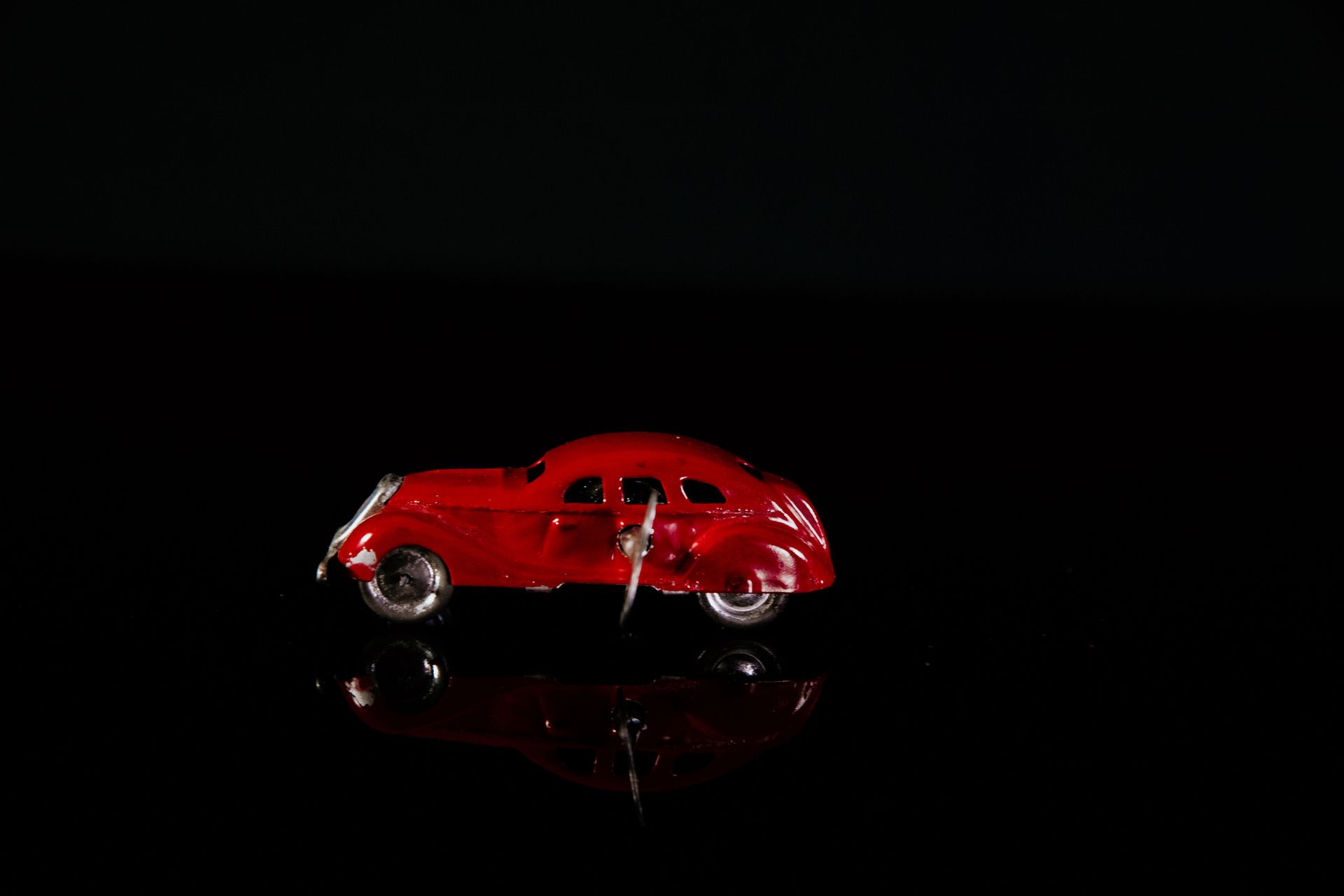 Klimax Motor Car Japan | Jouets Anciens 状态 (1) - 锡制玩具，发条驱动，功能测试，手绘，红色，40年代，10厘米，&hellip;