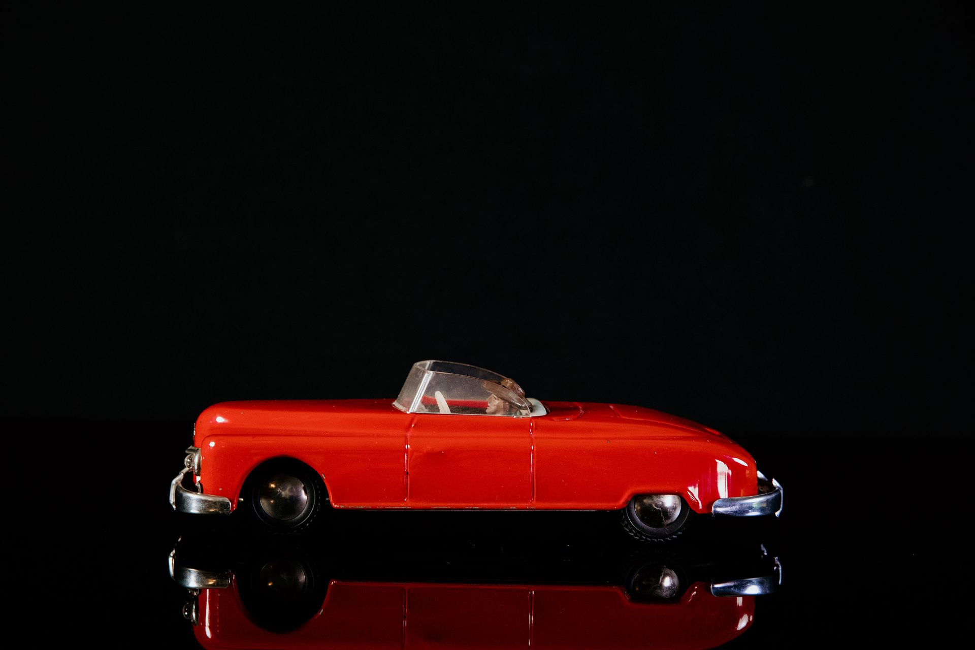 Arnold Candidat | Jouets Anciens 状态 (3) - 锡制玩具，飞轮驱动，功能测试，石印，红色，50年代，25厘米，原始状态良好，&hellip;